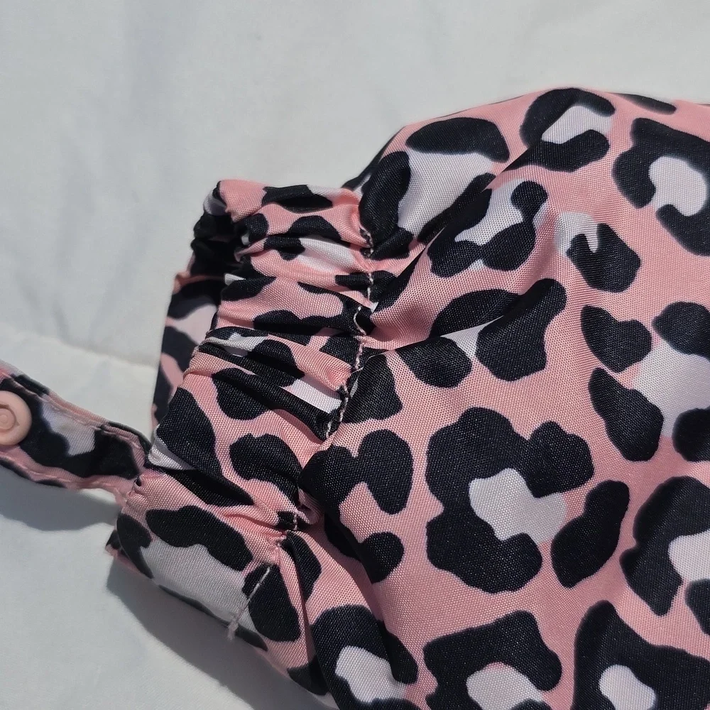 The Childrens Place -Pink Leopard Print Hooded Jacket. Size 2T. NWOT